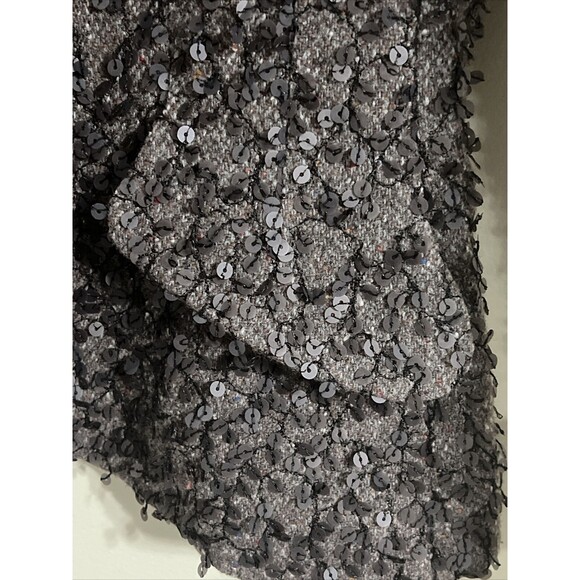 algo switzerland 100% Cashmere Women  Jacket With Sequins Work Size 38 NWOT - Picture 8 of 13